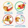 Battat  Mini Vet Playset (11 Pieces)  Plush Dog & Carrier  Stickers & Checklist  Toy Stethoscope & Bone  2+ Years  Puppy Care Vet Kit view 4