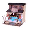 Montidey DIY Dollhouse Miniature Kit with Furniture,3D Chinese Style Cottage Wooden Miniature Dolls House Kit Hand Craft Children Puzzle Toy (Lianxiang Pavilion) view 1