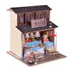 Montidey DIY Dollhouse Miniature Kit with Furniture,3D Chinese Style Cottage Wooden Miniature Dolls House Kit Hand Craft Children Puzzle Toy (Lianxiang Pavilion) view 3