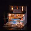 Montidey DIY Dollhouse Miniature Kit with Furniture,3D Chinese Style Cottage Wooden Miniature Dolls House Kit Hand Craft Children Puzzle Toy (Lianxiang Pavilion) view 4