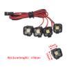 DKKY RC Car Lights LED Spotlights 1/10 Scale RC Crawler Accessories for Axial SCX10 90046 Traxxas TRX4 TRX6 Wraith RR10 MST Redcat Gen8 (4 Single Lights Without Controller) view 2