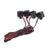 DKKY RC Car Lights LED Spotlights 1/10 Scale RC Crawler Accessories for Axial SCX10 90046 Traxxas TRX4 TRX6 Wraith RR10 MST Redcat Gen8 (4 Single Lights Without Controller) view 4