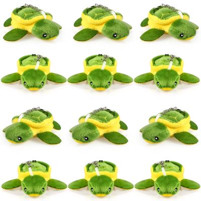 12 Pieces Plush Stuffed Ocean Animals, Mini Soft Stuffed Sea Animals Bulk Sea Creatures Toys for Kids(Small Turtle Style,3.2 Inch)