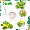 12 Pieces Plush Stuffed Ocean Animals, Mini Soft Stuffed Sea Animals Bulk Sea Creatures Toys for Kids(Small Turtle Style,3.2 Inch) view 3
