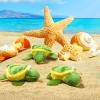 12 Pieces Plush Stuffed Ocean Animals, Mini Soft Stuffed Sea Animals Bulk Sea Creatures Toys for Kids(Small Turtle Style,3.2 Inch) view 4