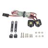 DKKY RC Car Lights LED Spotlights 1/10 Scale RC Crawler Accessories for Axial SCX10 90046 Traxxas TRX4 TRX6 Wraith RR10 MST Redcat Gen8 (2 Single Lights w/Controller) view 1