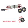 DKKY RC Car Lights LED Spotlights 1/10 Scale RC Crawler Accessories for Axial SCX10 90046 Traxxas TRX4 TRX6 Wraith RR10 MST Redcat Gen8 (2 Single Lights w/Controller) view 2