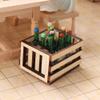 Toddmomy Mini House Storage Basket 3-Pack Miniature Wooden Crates Decorative Dollhouse Accessories for DIY Photo Props and Fairy Garden Scenes 1.96X1.69X1.29In view 2