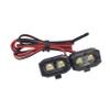 DKKY RC Car Lights LED Spotlights 1/10 Scale RC Crawler Accessories for Axial SCX10 90046 Traxxas TRX4 TRX6 Wraith RR10 MST Redcat Gen8 (2 Dual Lights Without Controller) view 3