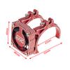 DKKY RC Motor Cooling Fan Heatsink 40-43mm Adjustable for Arrma Axial Traxxas 1/8 1/10 RC Crawler Car 4274 4068 4268 with 42mm Motor (Red) view 2