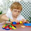 48 Pack Color Brick Party Favors Kids Silicone Bracelet Building Block Wristbands Party Supplies for Boys Girls Birthday Party Stuffing view 2