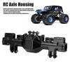 Replacement RC Axle Housing, RC Metal Axle Housing Replacement Bridge Shell Compatible with LMT 1/8 RC Car(Black) view 2