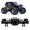 Replacement RC Axle Housing, RC Metal Axle Housing Replacement Bridge Shell Compatible with LMT 1/8 RC Car(Black) view 4