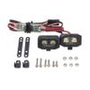 DKKY RC Car Lights LED Spotlights 1/10 Scale RC Crawler Accessories for Axial SCX10 90046 Traxxas TRX4 TRX6 Wraith RR10 MST Redcat Gen8 (2 Dual Lights w/Controller) view 1