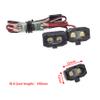 DKKY RC Car Lights LED Spotlights 1/10 Scale RC Crawler Accessories for Axial SCX10 90046 Traxxas TRX4 TRX6 Wraith RR10 MST Redcat Gen8 (2 Dual Lights w/Controller) view 2