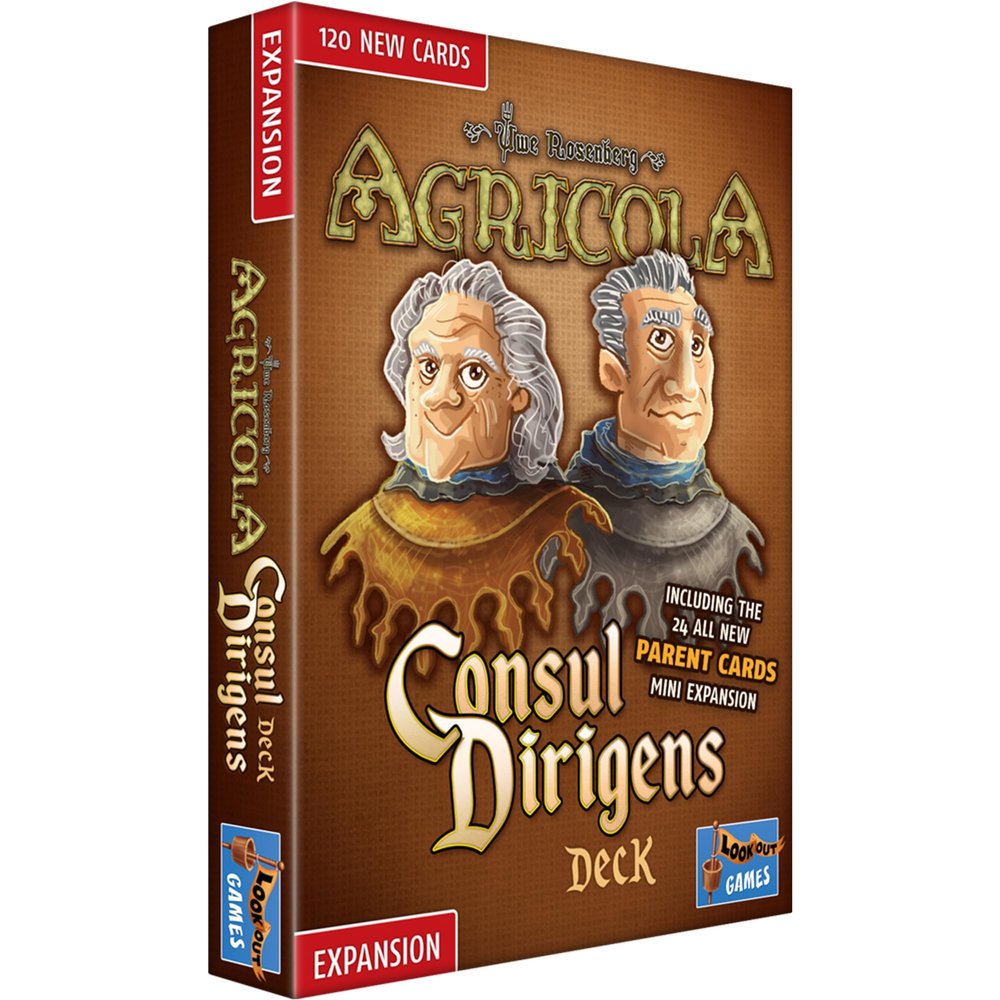 Agricola (Revised Edition) Consul Dirigens Deck Expansion | Farming Strategy Game | Advanced Board Game | Ages 12+ | 1-4 Players | Avg. Playtime 90 Mins | Made by Lookout Games, Multicolor (LK0142)