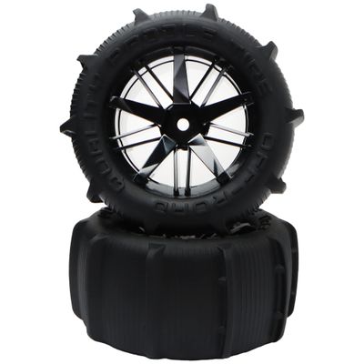 GDOOL 2 Pieces RC 1:16 Pre-Glued Paddles Buggy Tires Hex 12mm Wheels for Snow Sand H16BM 16889 16890A H16E H16GT H16DR H16 HB17 144001 144002 124016 16890 Off Road Car(2 PCS)