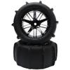 GDOOL 2 Pieces RC 1:16 Pre-Glued Paddles Buggy Tires Hex 12mm Wheels for Snow Sand H16BM 16889 16890A H16E H16GT H16DR H16 HB17 144001 144002 124016 16890 Off Road Car(2 PCS) view 1
