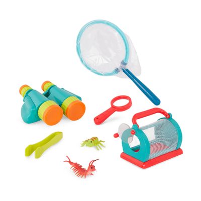 B. toys  Kids' Explorer Kit  Outdoor Toys with Insect Net, Binoculars & Magnifier for Bug Catching Adventures  Includes Backpack  4+ Years