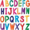 Colorful Alphabet Set for Kid's School Poster Design Wall Decoration - Abc's for Kids Learning Vinyl Wall Decal - Complete Letters from A to Z (A-Z) Wall Decals - ABC to XYZ Wall Decor - 20" x 17" view 1