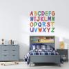 Colorful Alphabet Set for Kid's School Poster Design Wall Decoration - Abc's for Kids Learning Vinyl Wall Decal - Complete Letters from A to Z (A-Z) Wall Decals - ABC to XYZ Wall Decor - 20" x 17" view 2