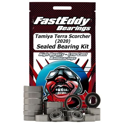FastEddy Bearings Compatible with Tamiya Terra Scorcher (2020) Sealed Bearing Kit