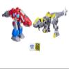 Transformers Dinobot Adventures Dino Optimus and Bumblebee 2-Pack Converting Action Figures Bundle with 2 My Outlet Mall Stickers view 1