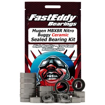 FastEddy Bearings Compatible with Mugen MBX8R Nitro Buggy Ceramic Sealed Bearing Kit