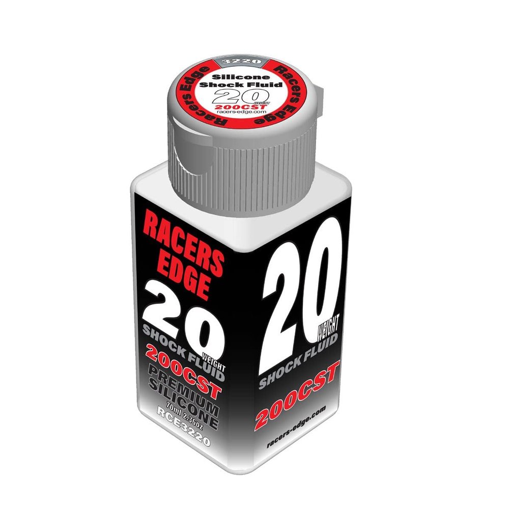 Racers Edge RCE3220 20 Weight, 200cSt, 70ml 2.36oz Pure Silicone Shock Oil