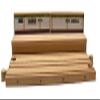 Munipals MP01-151SS Wooden Subway Customizable Train Station Compatible with All Wooden Railways view 1