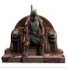 Diamond Select Toys Star Wars Premier Collection: The Mandalorian: Boba Fett on Throne Statue, Multicolor view 1