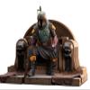 Diamond Select Toys Star Wars Premier Collection: The Mandalorian: Boba Fett on Throne Statue, Multicolor view 2