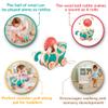 Hape Wooden Walk-A-Long Kitten Pull Toy| Roll & Rattle Push Pull Toy for Toddler| Montessori Toys for Walking Toddlers, Green view 2