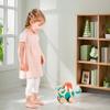 Hape Wooden Walk-A-Long Kitten Pull Toy| Roll & Rattle Push Pull Toy for Toddler| Montessori Toys for Walking Toddlers, Green view 4