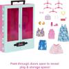 Barbie Closet Playset with 3 Outfits, Styling Accessories & Hangers, Mix & Match Clothes for 50+ Looks view 3