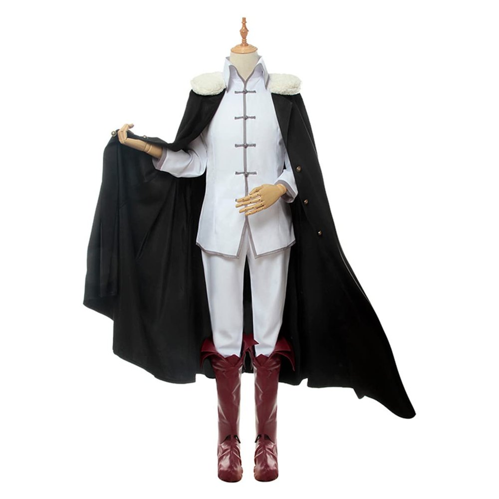 Weixu Cosplay Costume White Uniform Suit with Cloak for Men Halloween Outfits XS