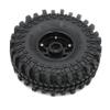 HOBBYSOUL 4pcs RC 1.9 Mud Terrain Tires Super Grip Soft Crawler Tyre 121mm/4.75inch & Aluminium 1.9 Beadlock Wheel Rim (pre-Mounted) view 4