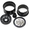HOBBYSOUL 4pcs RC 2.2 Tires Tyres Height 127mm/5.0inch & Aluminium 2.2 Beadlock Wheels -10mm Negative Offset Rims Black Color for RC Mud Crawler All Terrain TRX4 Gen8 Capra Wraith,(Assembled) view 4