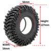 HOBBYSOUL 4pcs RC 2.2 Crawler Tires Soft Sticky 127mm/5.0inch Tall 2.2 Tires Tyres for 1/10 Axial Wraith Axial Yeti/Traxxas TRX4 AMG 6x6 / redcat Everest 10 view 2