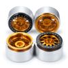RC-Hub 4pcs Aluminum Alloy 2.9 Beadlock Wheels Rim Set for 1/6 Axial SCX6 AXI05000 RC Crawler Car (Gold+Black) view 3