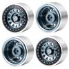 RC-Hub 4pcs Aluminum Alloy 2.9" Beadlock Wheels Rim Set for 1/6 Axial SCX6 AXI05000 RC Crawler Car (Titanium Grey +Black) view 1