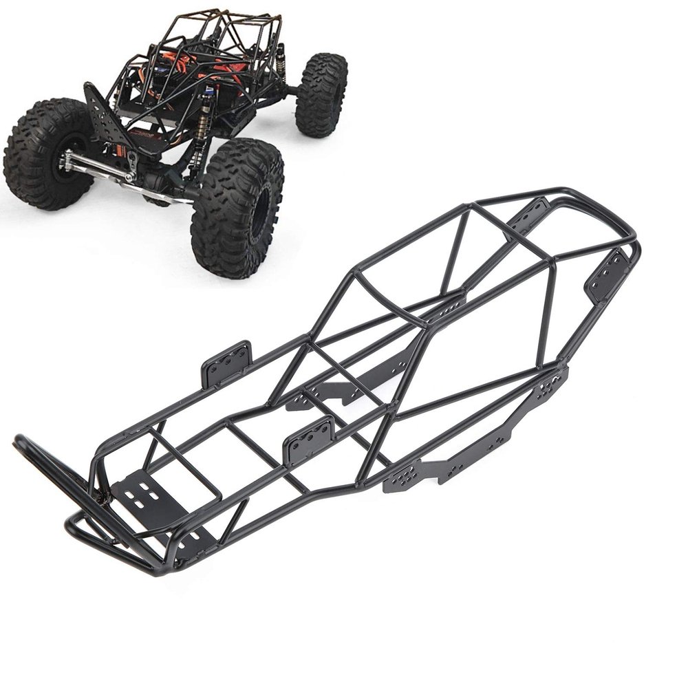 Tomotato RC Roll Cage, Metal Full Tube Frame Body Chassis for Axial SCX10 1/10 RC Crawler Truck, Sturdy Roll Cage to Improve Car Performance with Enhanced Traction
