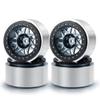RCLIONS 4PCS Aluminum 2.9" RC Beadlock Wheels Rims for Axail SCX6 AXI05000 Upgrades 1/6th RC Crawler Car (Titanium) view 1