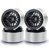 RCLIONS 4PCS Aluminum 2.9" RC Beadlock Wheels Rims for Axail SCX6 AXI05000 Upgrades 1/6th RC Crawler Car (Black) view 1
