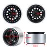 RCLIONS 4PCS Aluminum Alloy 2.9inch RC Beadlock Wheels Rims for Axail SCX6 AXI05000 1/6th RC Crawler Car (Black) view 3