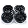 RCLIONS 4PCS Aluminum Alloy 2.9inch RC Beadlock Wheels Rims for Axail SCX6 AXI05000 1/6th RC Crawler Car (Black) view 4
