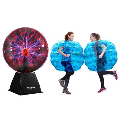 Theefun 8 Inch Plasma Ball & 36inch Inflatable Bumper Balls