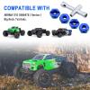 Hobbypark Aluminum 12mm Hex Wheel Hubs Adapters with Locknuts for Arrma 1/10 Granite Voltage MEGA 2WD Granite 4X4 Big Rock Senton, Set of 4 (Blue) view 3