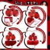 9 Pieces Ladybug Party Honeycomb Centerpieces Ladybug Themed Party Decorations Supplies Kit Paper Centerpiece Cake Ball Fancy Table Topper for Birthday Baby Shower view 3