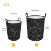 Gbuzozie 38L Round Laundry Hamper Video Game Controller Background Storage Basket Waterproof Coating Gaming Gadgets Organizer Bin For Nursery Clothes Toys view 4